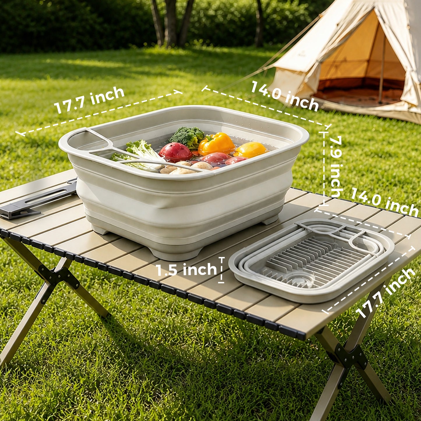 Hillhub Camping Collapsible Wash Basin