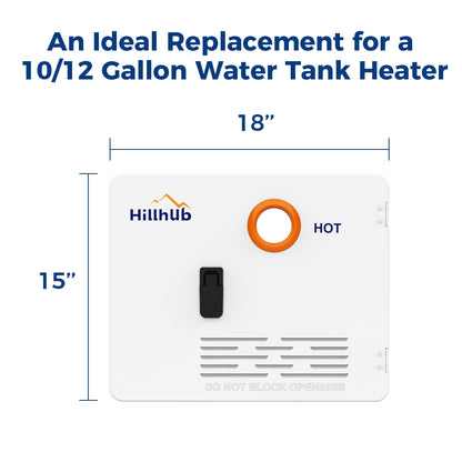 15 x 18 Inches RV Water Heater White Door