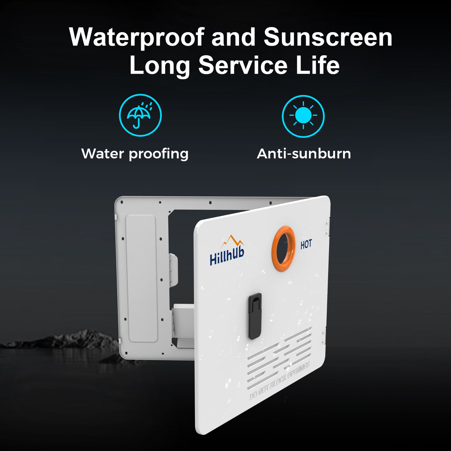 15 x 18 Inches RV Water Heater White Door