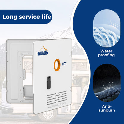 18 x 18 Inches RV Water Heater White Door
