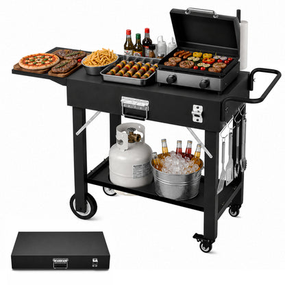 Hillihub Folding Grill Cart