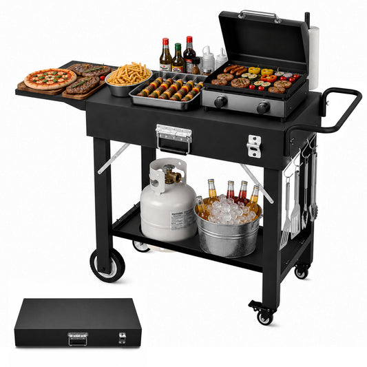Hillihub Folding Grill Cart
