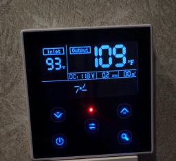 RV tankless water heater remote control