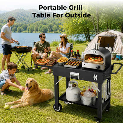 Hillihub Folding Grill Cart