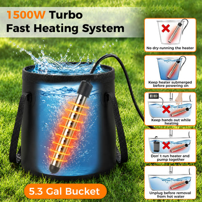 Hillhub Portable Camping Shower Kit