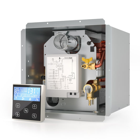 Hillhub RV Tankless Water Heater, 3.9 GPM On-Demand Instant Hot Water Heater for Motorhome Camper, 65,000 BTU Propane with Stable Temperature for Outdoor Shower & Travel Trailers