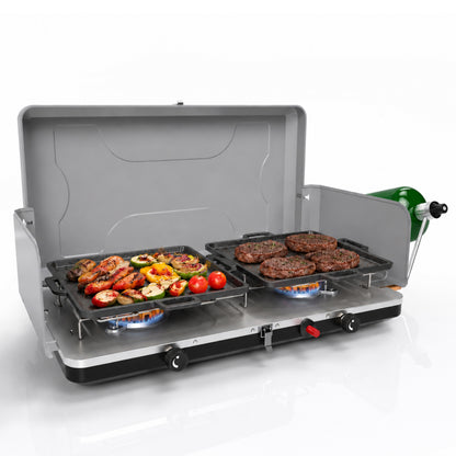 Hillhub Portable Dual Burner Propane Stove