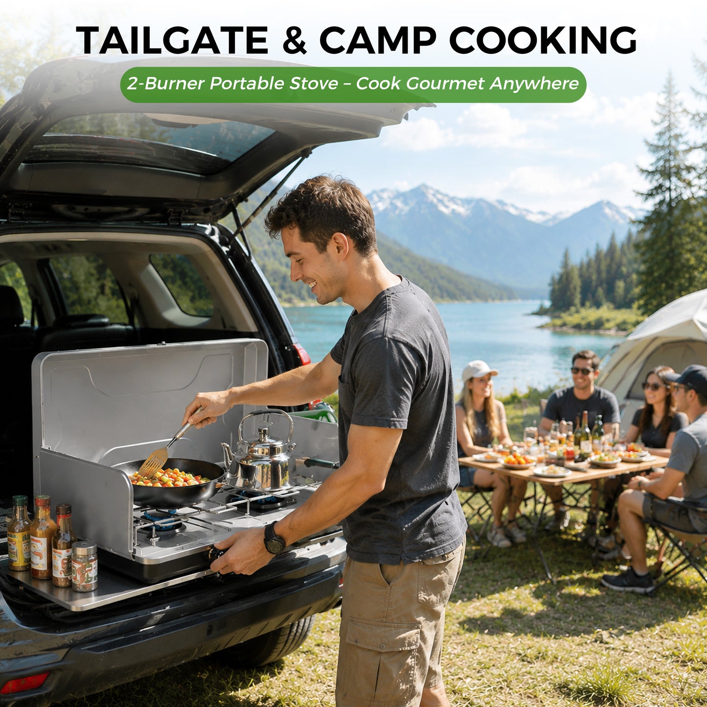 Hillhub Dual Burner Propane Camping Stove
