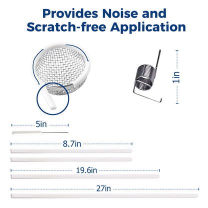 Hillhub 17PCS RV Furnace Vent Cover, Water Heater Vents Stainless Steel Mesh, Flying Insect Screen and Bug Covers for Camper, RV Accessories for Outside with Installation Tool