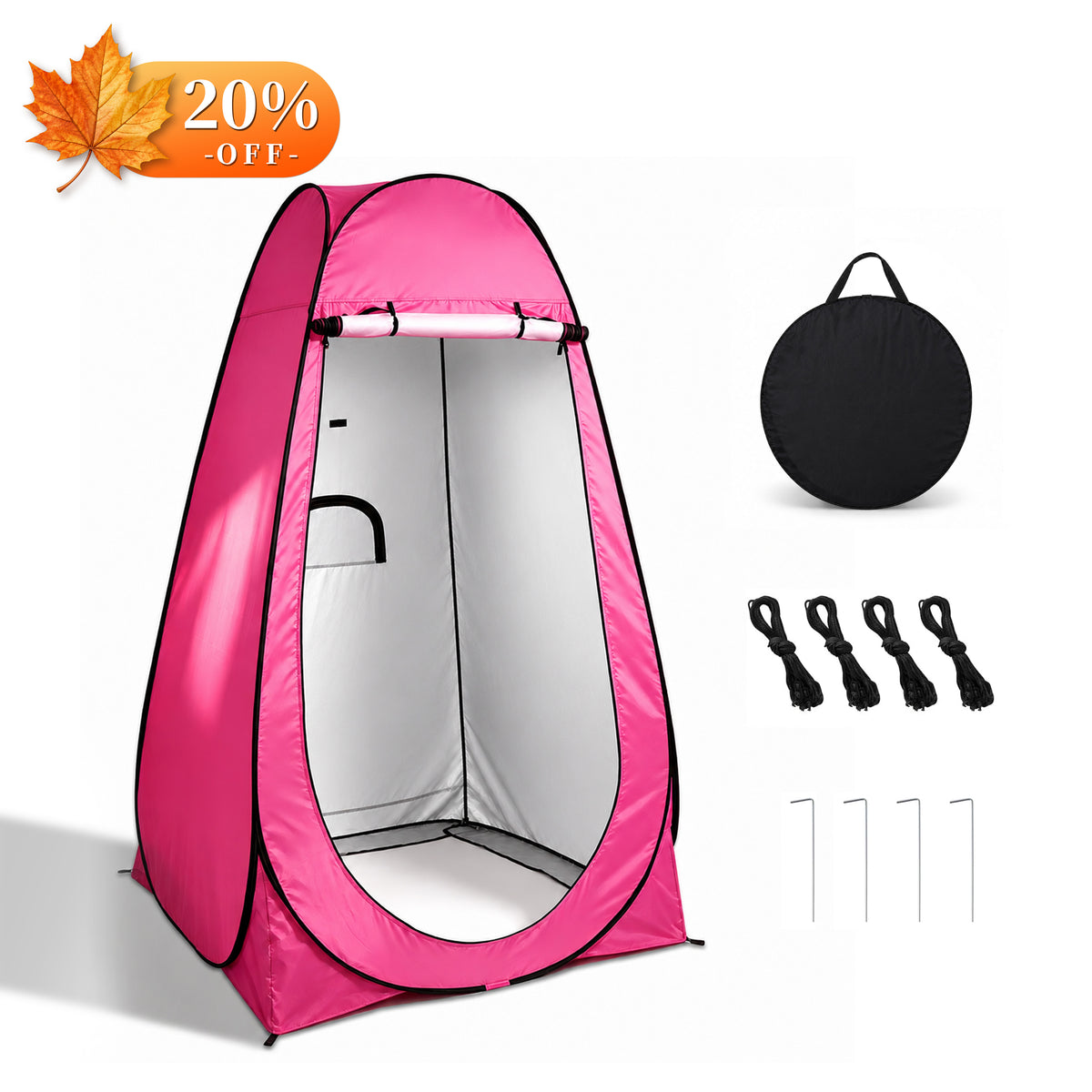 Hillhub Pop Up Camping Shower Tent
