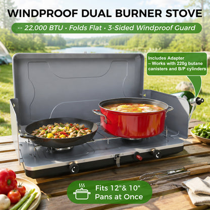 Hillhub Dual Burner Propane Camping Stove