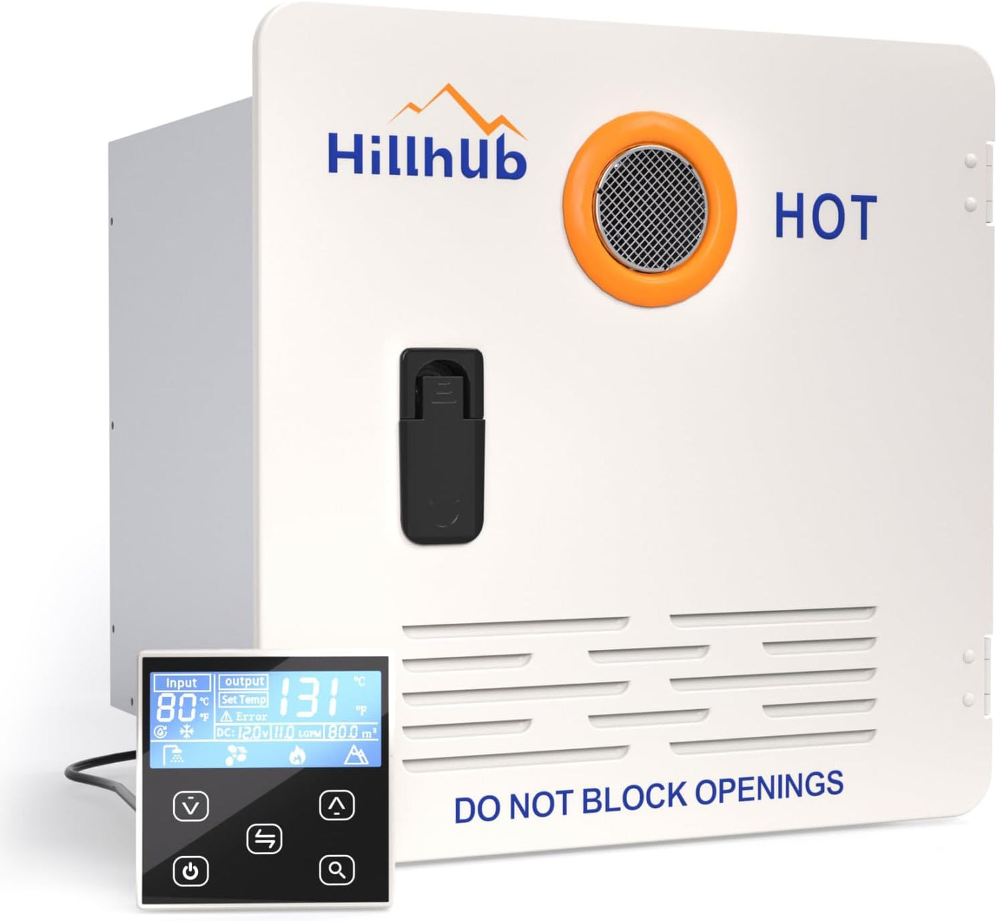 RV Tankless Water Heater, Hillhub 3.9 GPM Instant Hot Water Heater for Camper & Motorhome, 65,000 BTU Propane On-Demand with Stable Flow for Outdoor Shower & RV Plumbing