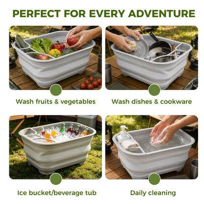 Hillhub Camping Collapsible Wash Basin