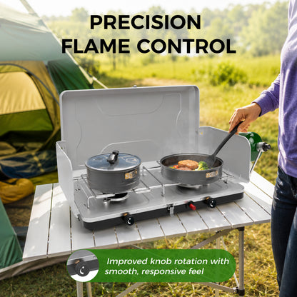 Hillhub Portable Dual Burner Propane Stove