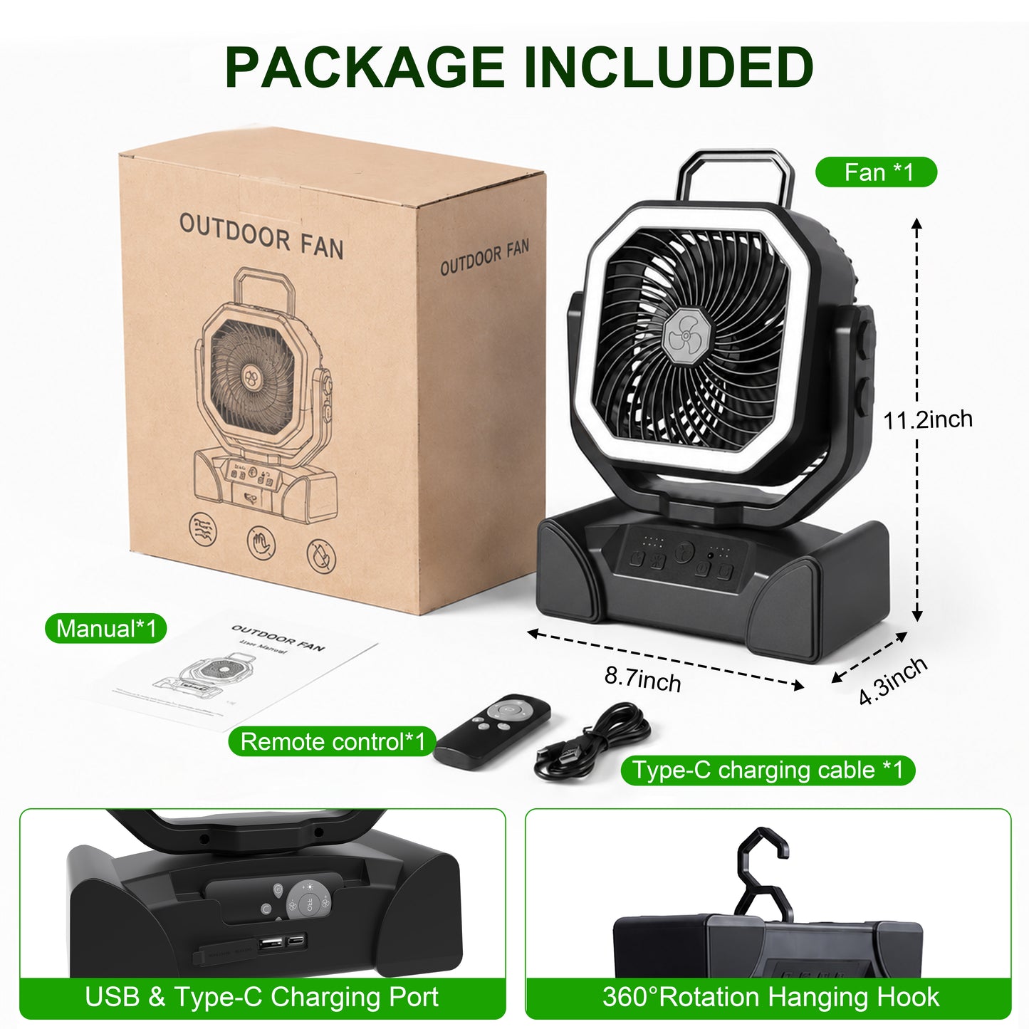 Portable Camping Fan