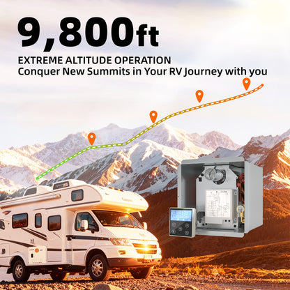 Hillhub RV Tankless Water Heater, 3.9 GPM Propane Instant Hot Water Heater for Motorhome Camper, 65,000 BTU On-Demand with Stable Temperature for Outdoor Shower & Travel Trailers