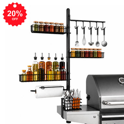 Hillhub Condiment Organizer Griddle Caddy for Blackstone