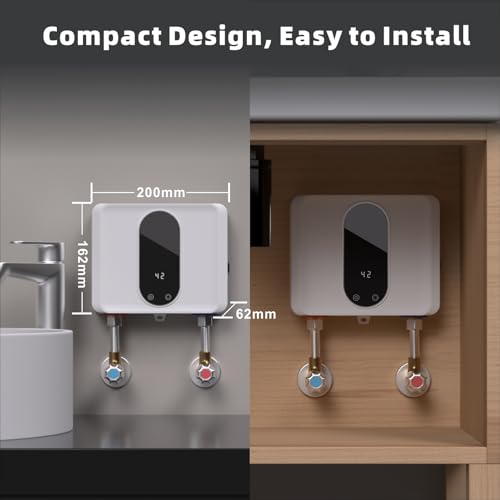 Hillhub Electric Tankless Water Heater for Instant Hot Water