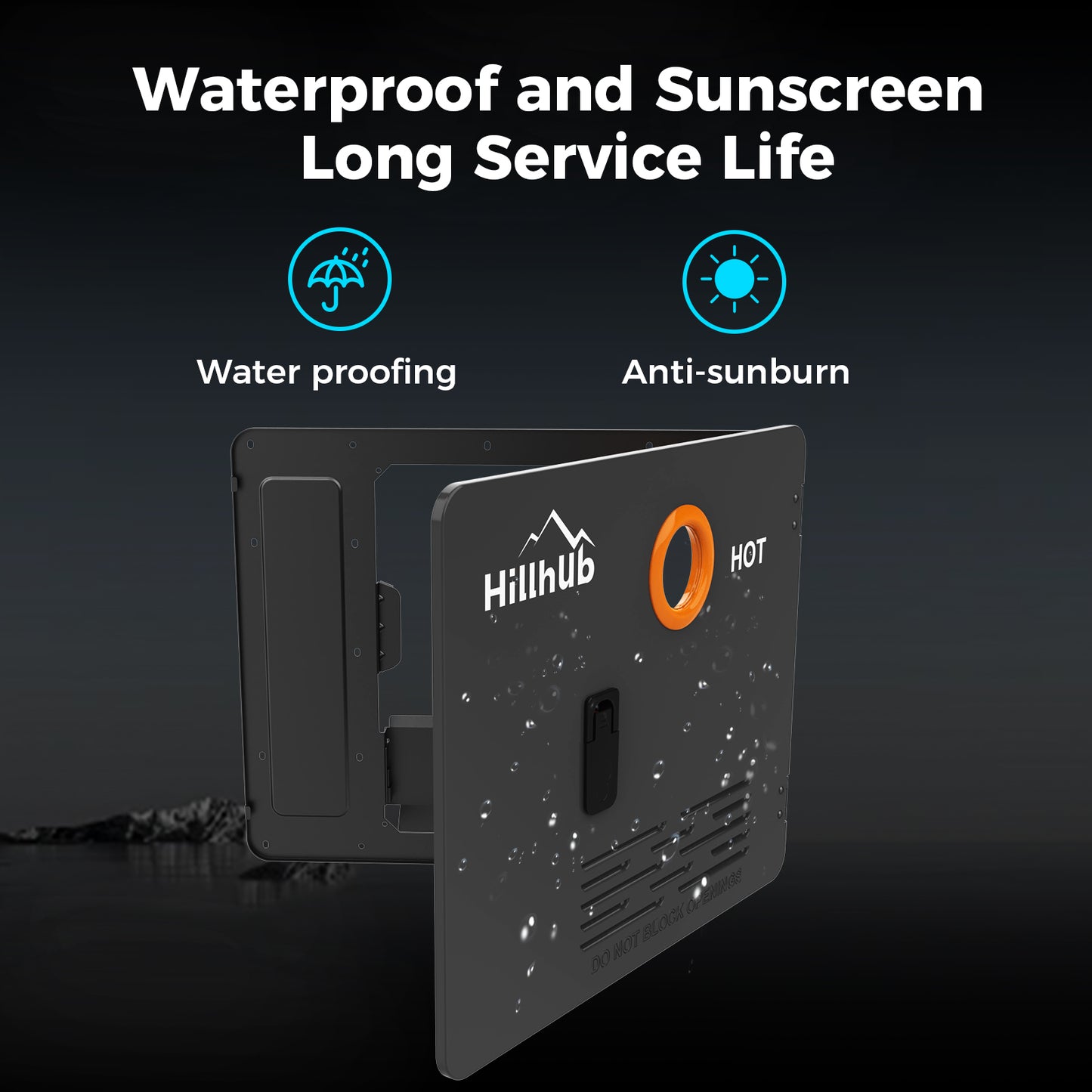 15 x 18 Inches RV Water Heater Black Door