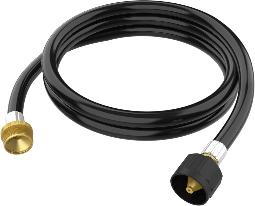 Hillhub 5 Feet Propane Gas Hose Adapter Connect 1lb to 20lb for Hillhub Portable Water Heaters, Converts 1lb Appliances to 5-40lb Tanks, Replacement for Qcc1/Type 1 Tank, Certified